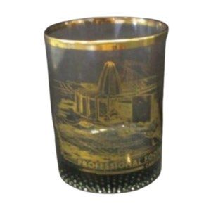Vintage Souvenir Glass-Professional Football Hall of Fame-Vintage Barware
